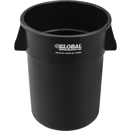 Global Industrial 55 Gallon Garbage Can, Black 240464BK